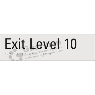 Product photo: Exit Level 10 in Silver (180x50mm) [GBS-02EXIT10-SV-NB]