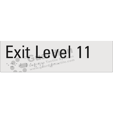 Product photo: Exit Level 11 in Silver (180x50mm) [GBS-02EXIT11-SV-NB]