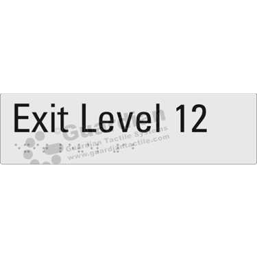 Product photo: Exit Level 12 in Silver (180x50mm) [GBS-02EXIT12-SV-NB]