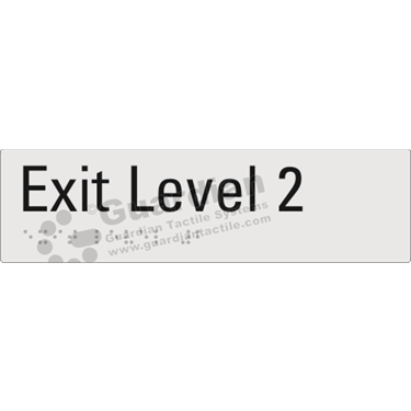 Product photo: Exit Level 2 in Silver (180x50mm) [GBS-02EXIT2-SV-NB]