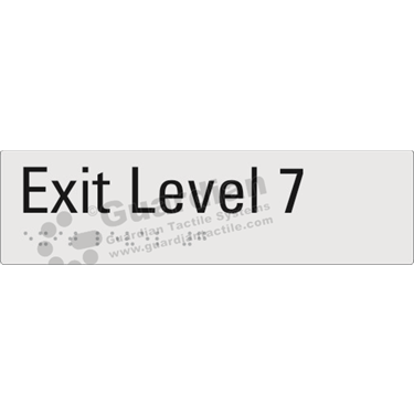 Product photo: Exit Level 7 in Silver (180x50mm) [GBS-02EXIT7-SV-NB]