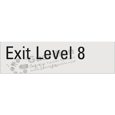 Product photo: Exit Level 8 in Silver (180x50mm) [GBS-02EXIT8-SV-NB]