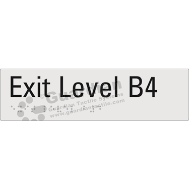 Product photo: Exit Level B4 in Silver (180x50mm) [GBS-02EXITB4-SV-NB]