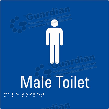 Product photo: Male Toilet in Blue (180x180mm) [GBS-02MT-BL-NB]