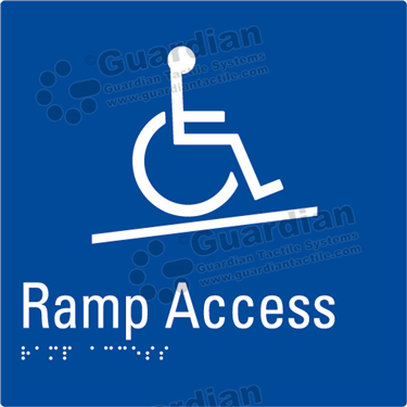 Product photo: Ramp Access in Blue (180x180mm) [GBS-02RA-BL-NB]