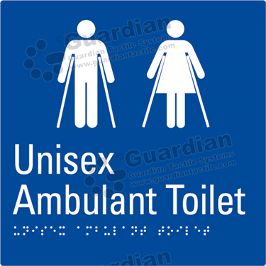 Product photo: Unisex Ambulant Toilet in Blue (180x180mm) [GBS-02UAT-BL-NB]