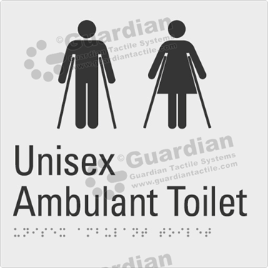 Product photo: Unisex Ambulant Toilet in Silver (180x180mm) [GBS-02UAT-SV-NB]