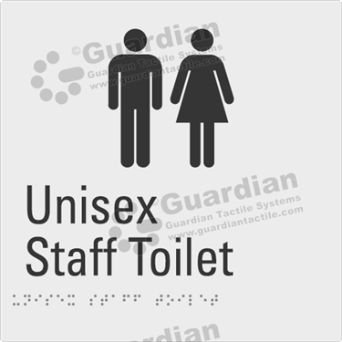 Product photo: Unisex Staff Toilet in Silver (180x180mm) [GBS-02UST-SV-NB]