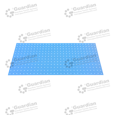 Product photo: Warning Tactile Drilling Template A (1000x600x8mm Hole) - Galvanised [GTSTPTA-W10008GALV]