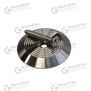 Product photo: 316 Warning Tactile with Plug & Screw (6x12mm screw) [GTS612PS-316]