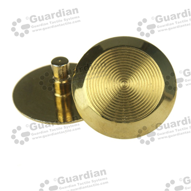 Product photo: Brass Warning Tactile (6x15mm stem) [GTS615-BRS]