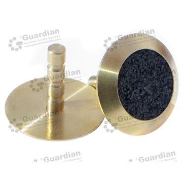 Product photo: Brass Warning Tactile with Black Carborundum (6x25mm stem) [GTS625-BRSBK]