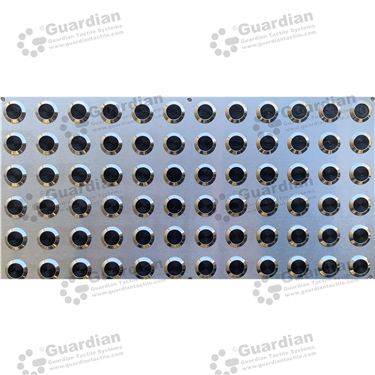 Product photo: 316 Warning Tactile Plate with Black TPU (600x300mm) [GTS600300-316TPUBK]