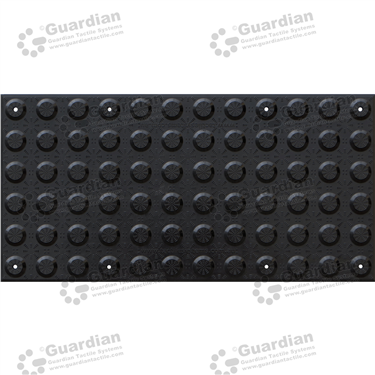 Product photo: FRP Warning Tactile (Fibre Reinforced Polymer) 600x300 - Black [GTS600300-FRB]