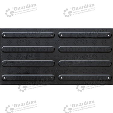 Product photo: FRP Directional Tactile (Fibre Reinforced Polymer) 600x300 - Black [GTS600300-FRBD]