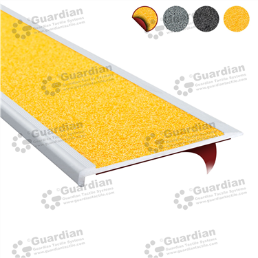 Aluminium Slimline in Silver (10x80mm) - Yellow Carbide with D/S Tape [GSN-SLR-CYL-DST]